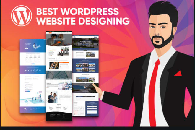 I will create business wordpress website design or portfolio, blogs