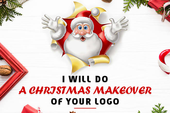 I will create christmas logo makeover or card design
