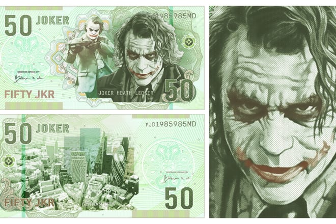 I will create custom money realistic design with your portrait