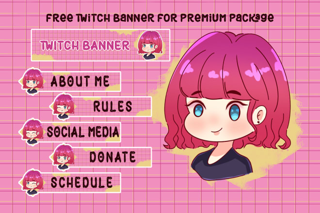 I will create cute chibi icon avatar twitch, youtube, and gaming