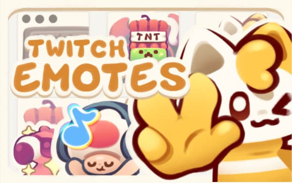 I will create cute custom twitch emotes