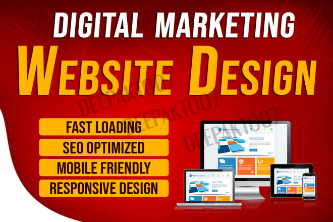 I will create digital marketing website