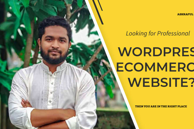 I will create ecommerce website,,wordpress online store, woocommerce website