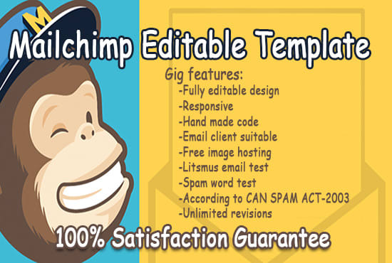 I will create editable mailchimp template as a mailchimp expert