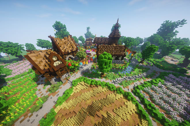 I will create exclusive minecraft hubs, spawns and minigame maps