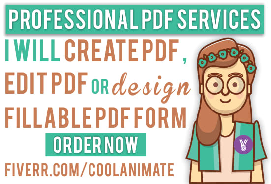 I will create fillable PDF form or design your pdf form