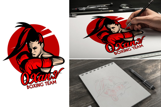 I will create gym and boxing logo