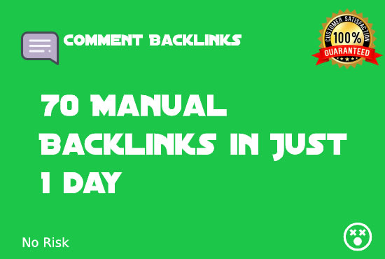 I will create high quality manual backlinks at cheap rate with guarantee