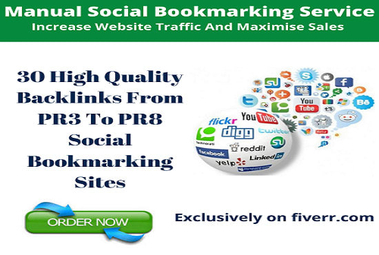 I will create high quality pr3 to pr8 social bookmark seo backlinks