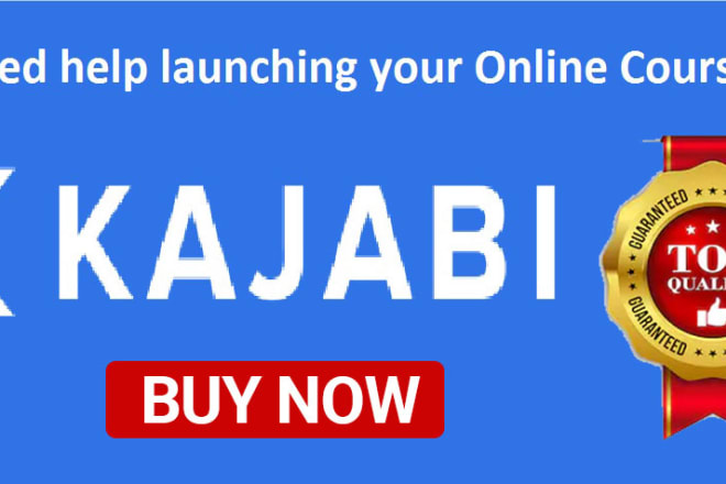 I will create kajabi online course, website, and landing pages