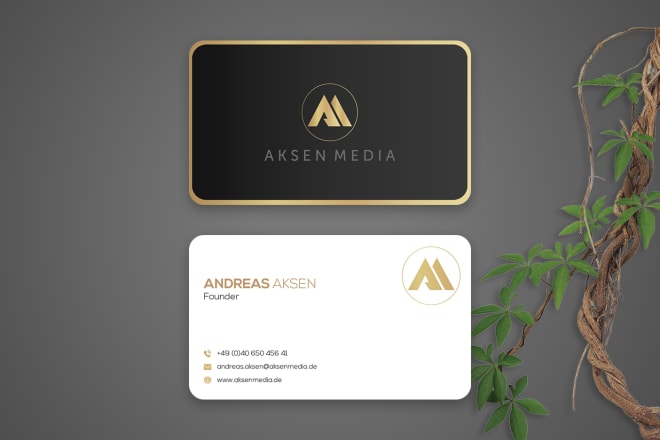 I will create luxury business card design