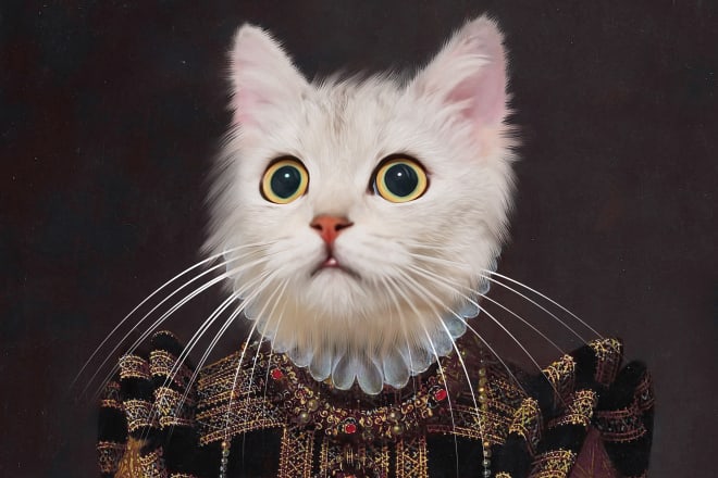 I will create masterpiece renaissance historical pet portrait