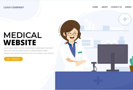 I will create new fashioned and modern medical healthcare website