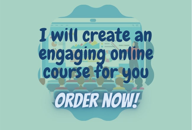 I will create online course, write online course content