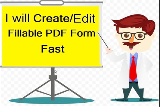 I will create or edit fillable PDF form or online form