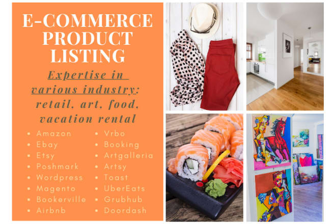 I will create or update your product listing on your online store