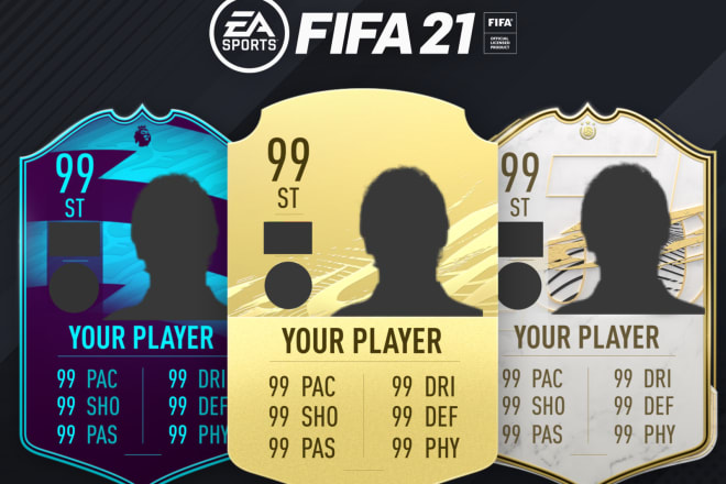 I will create personalised FIFA cards for you