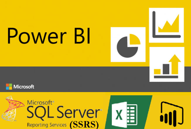 I will create power bi ssrs and excel reports and dashboards