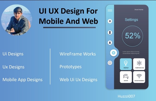 I will create prototype and ui ux design for web and mobile apps