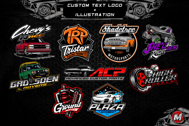 I will create racing and automotive logo