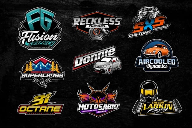 I will create racing,3d and automotive logo