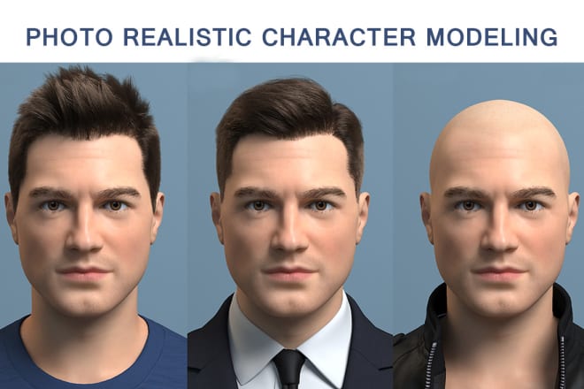 I will create realistic 3d character from your photos