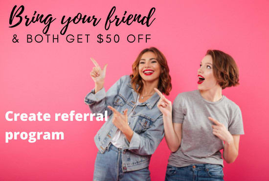 I will create referral program with manychat