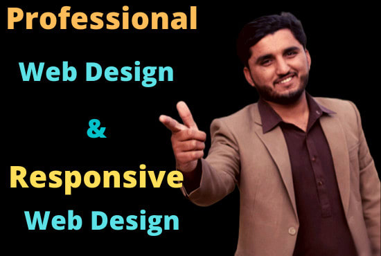 I will create responsive and professional web design