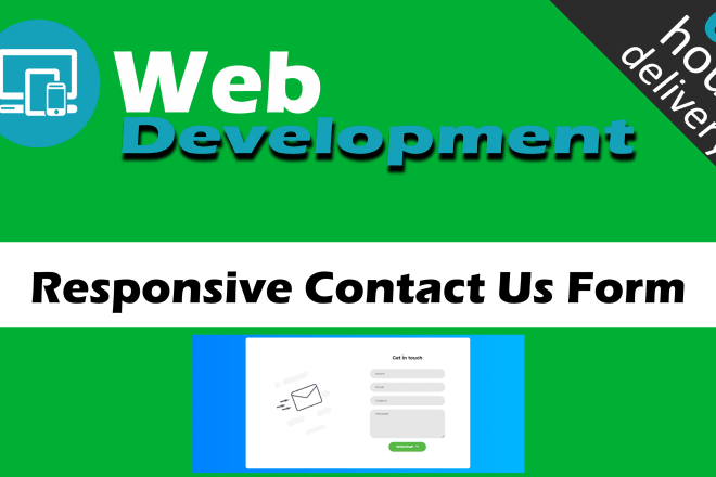 I will create responsive contact form,php contact form
