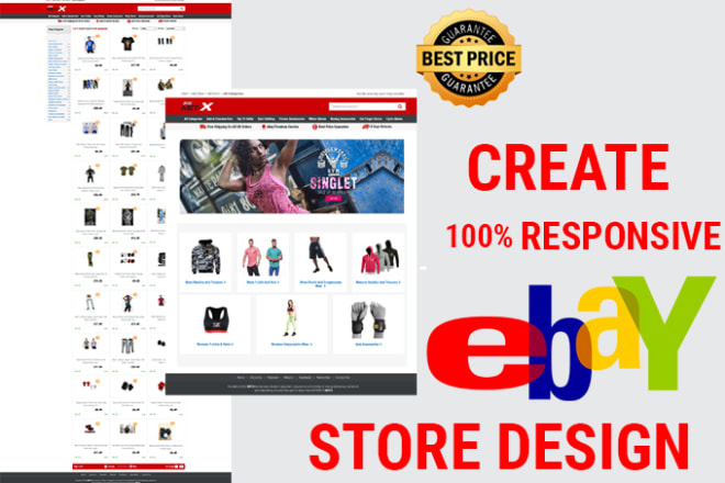 I will create responsive ebay store design