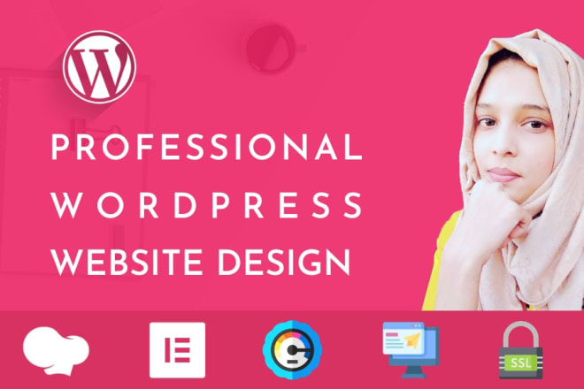 I will create responsive professional wordpress website design or blog site