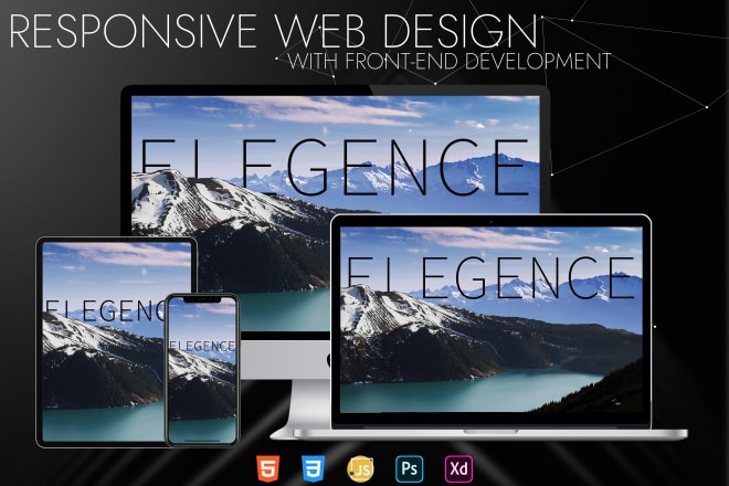 I will create responsive web design and development