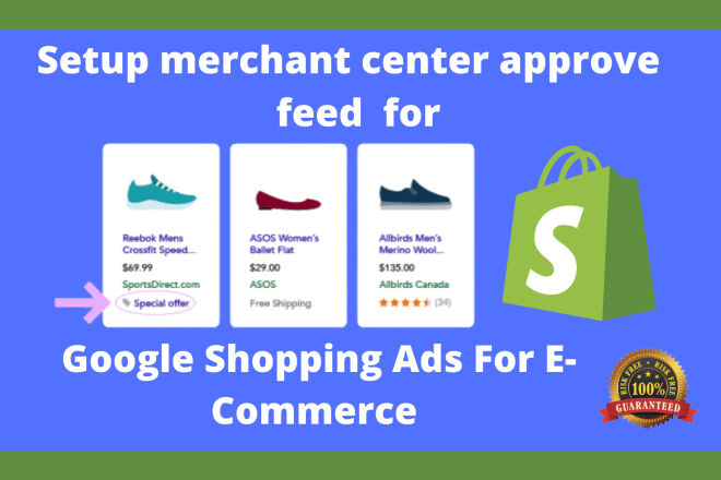 I will create shopping ads and feed for google merchant center