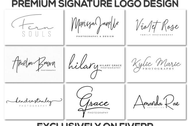 I will create signature logo or email signature