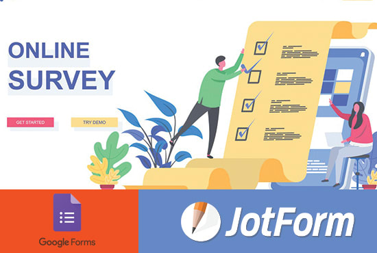 I will create smart and responsive google form and jotform for you