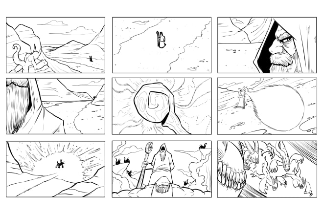 I will create storyboards for commercial use