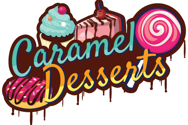 I will create stunning cake dessert logo