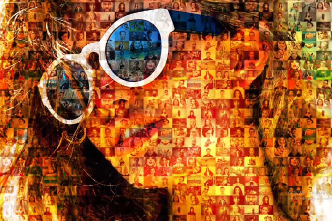 I will create stunning photo mosaic portraits,special photo collage