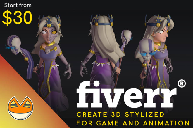 I will create stylized 3d character for your game or animation