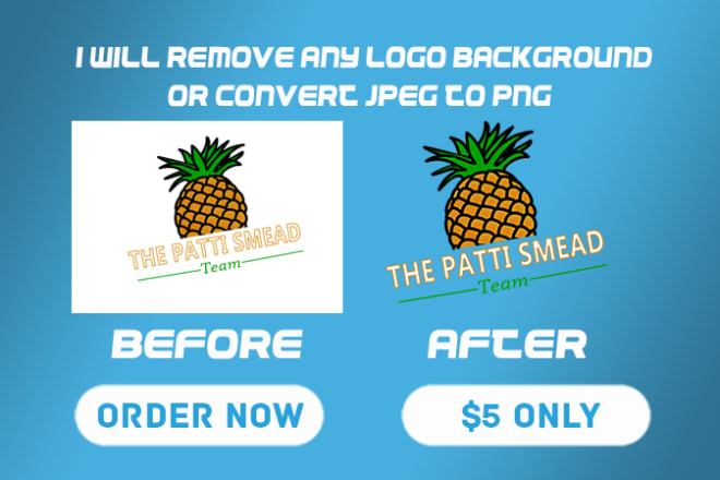 I will create transparent png or convert jpeg to png