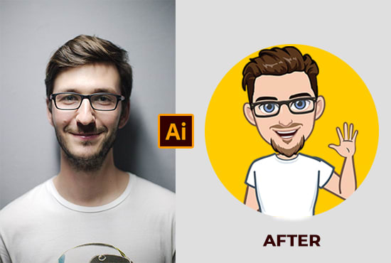I will create vector caricature detailed cartoon by yourself photo