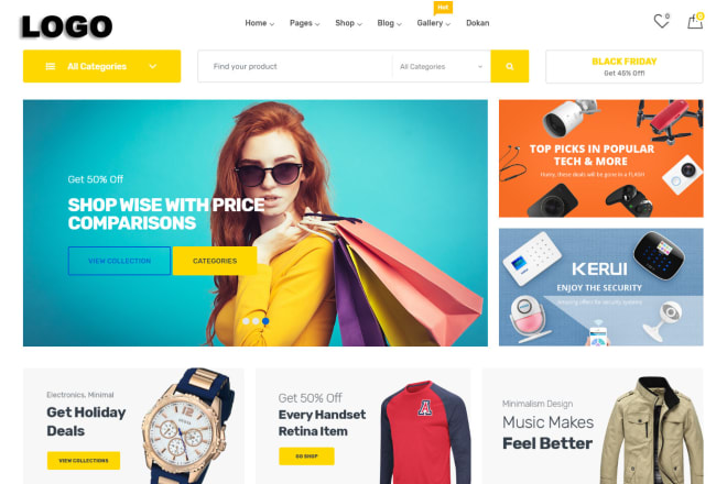 I will create wordpress ecommerce website, online store with woocommerce