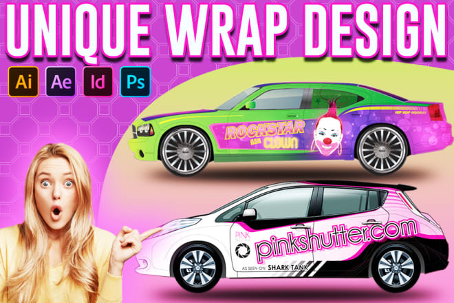 I will create you a stunning vehicle wrap, car wrap design