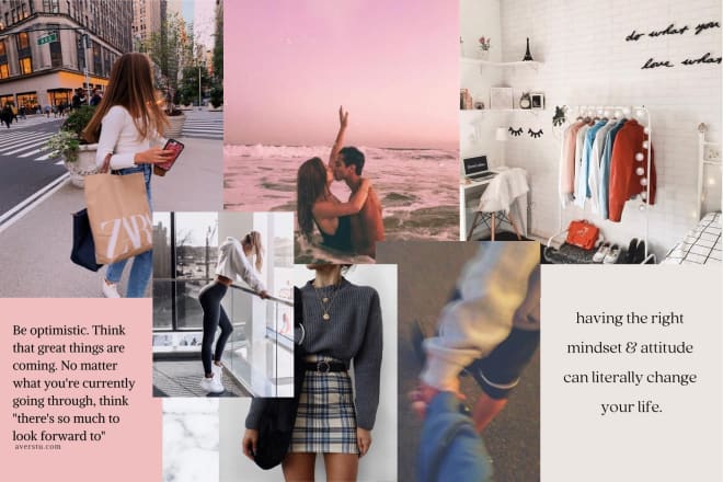 I will create you pinterest vibes mood boards by your aesthetic