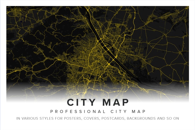 I will create your city map professionally in various styles