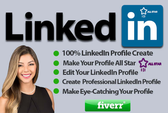 I will create your linkedin profile professionally