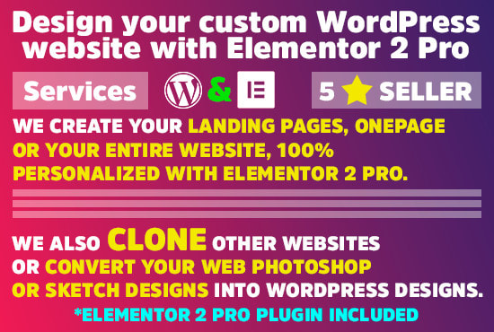 I will create your web template from 0 in wordpress