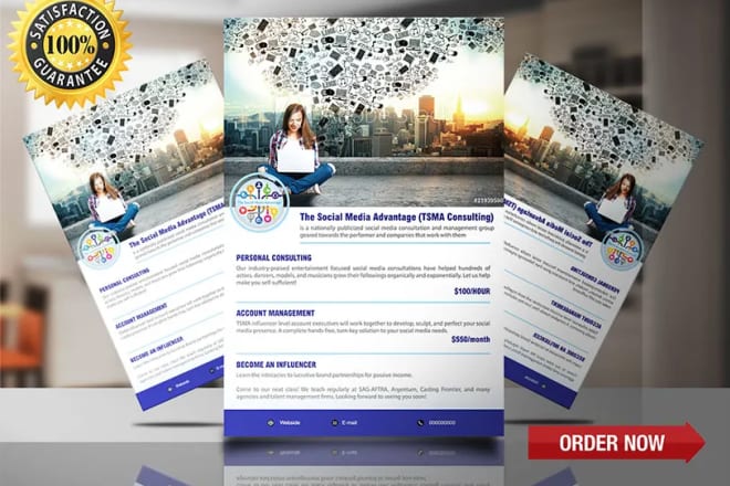 I will creative flyer design within 24 hours