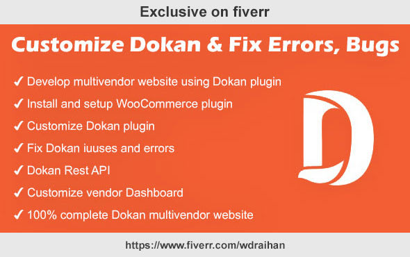 I will customize dokan and fix errors or build multivendor website