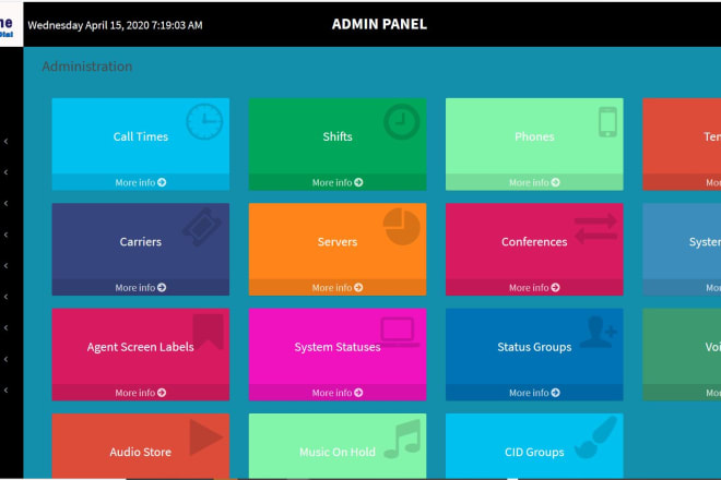 I will customize vicidial agent and admin panel